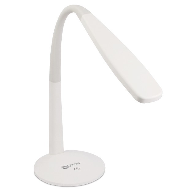 Desk Gooseneck Desk Lamp White includes Led Light Bulb Ottlite