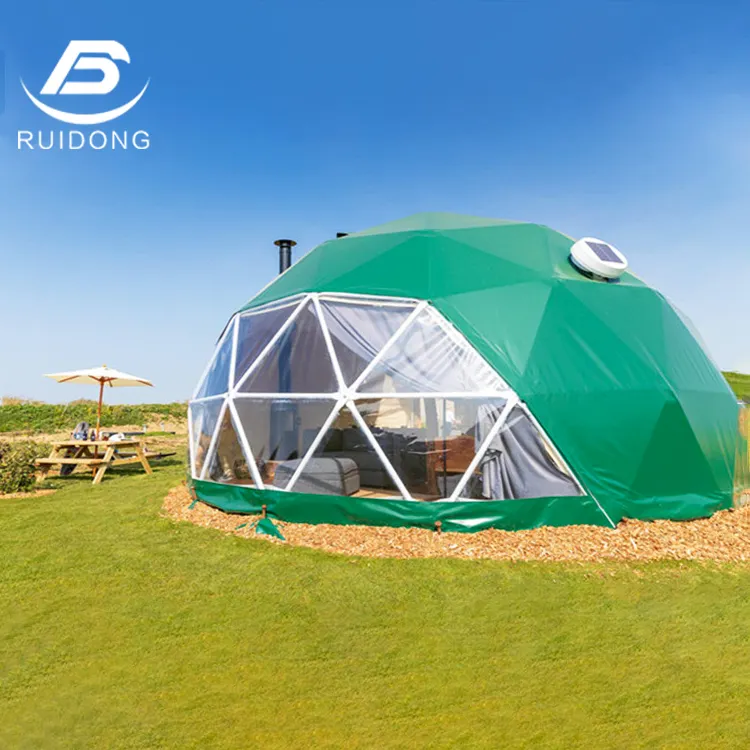 Small Size Green Other Colors PVC Cover Camping Hotel Tent Glamping Dome Tent House Luxury Outside Styles