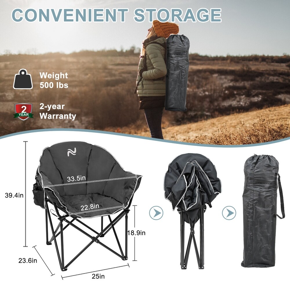 Heated Camping Chair with 3 Heat Levels  Portable Folding Heated Chair   39.40\