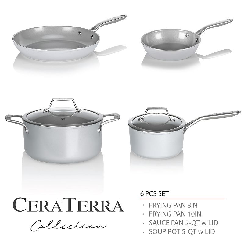 TECHEF - CeraTerra - 6 Piece Cookware Set