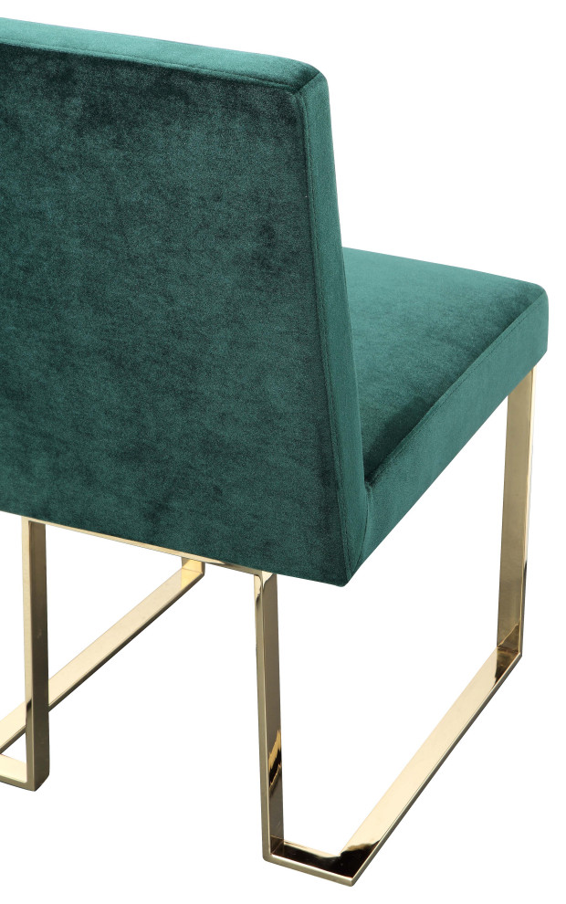 Gold Dexter Side Chair  Set of 2   Contemporary   Dining Chairs   by Pangea Home  Houzz