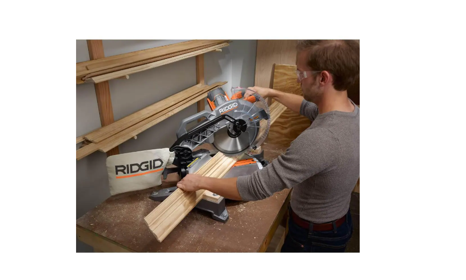 RIDGID R4123 15 Amp Corded 12 in. Dual Bevel Miter Saw with LED