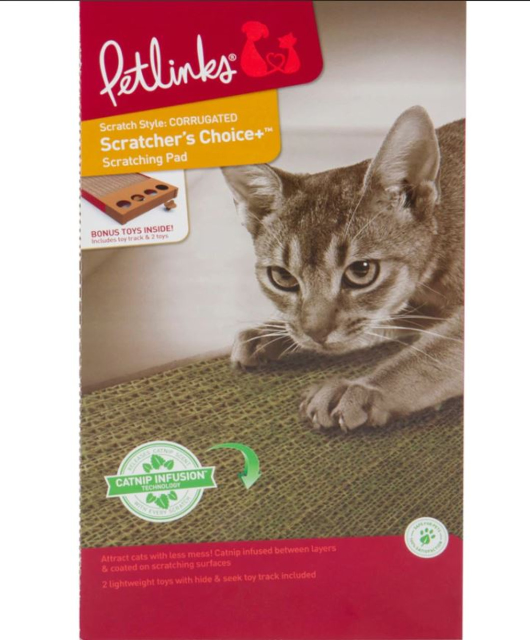 Petlinks Corrugate Scratcher's Choice Scratching Toy