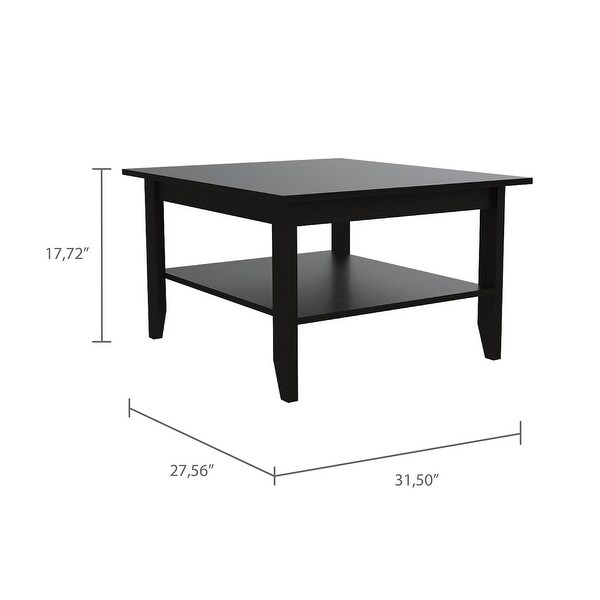 Modern Coffee Table with 1 Open Shelf