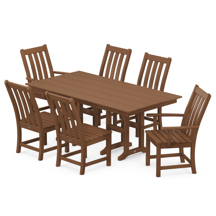 Polywood Vineyard 7-Piece Farmhouse Dining Set PWS693-1