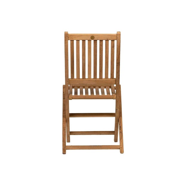 London 2pk Patio Wood Folding Chair Set International Home Miami