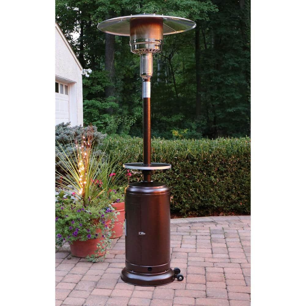 Hanover 48,000 BTU Hammered Bronze Steel Umbrella Patio Heater H001BR