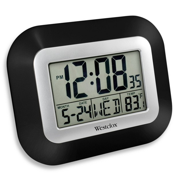 Large Lcd Wall Clock Westclox