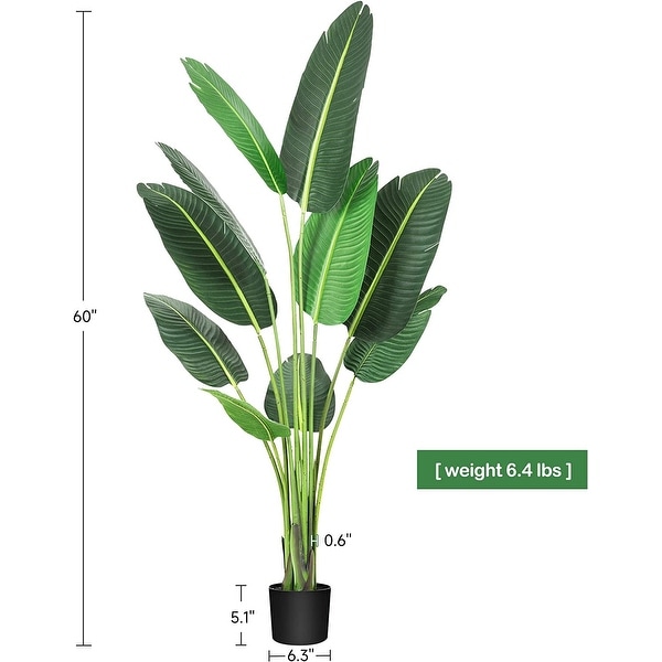 Artificial Tree Fiddle Leaf Fig Plants Faux Plant for Home Decor Indoor Outdoor Office