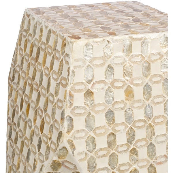 Artistic Weavers Huong Modern Abstract Shell End Table - 19