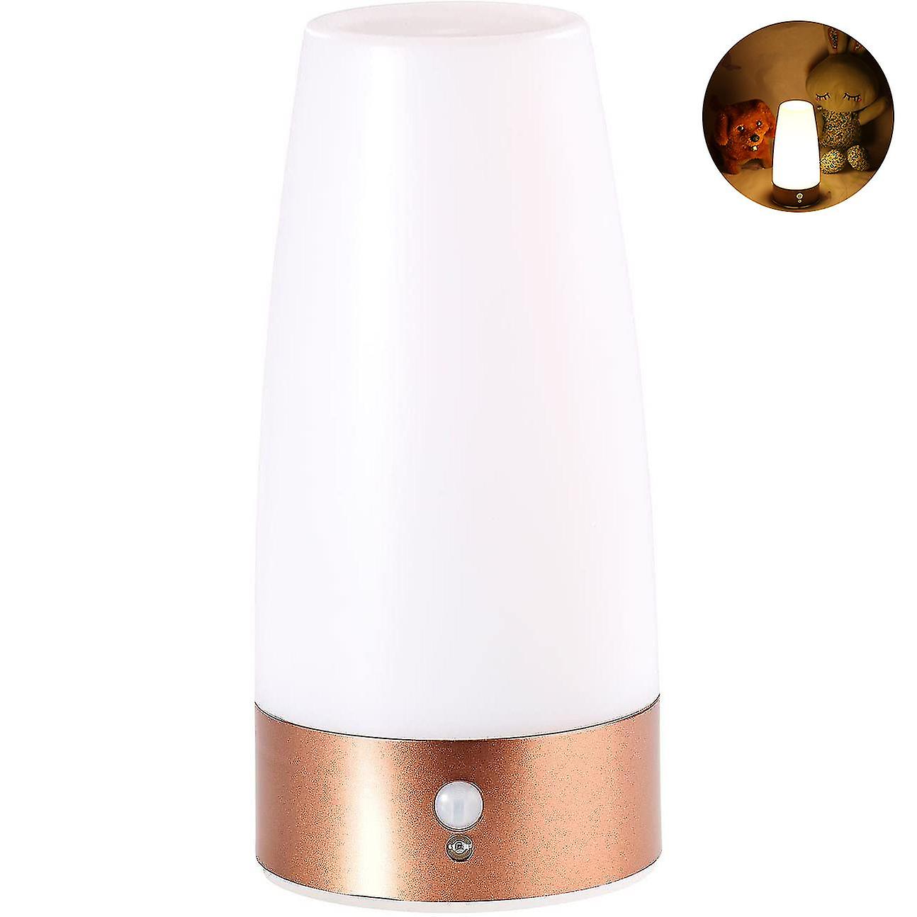 Table Lamp Battery: Led Table Lamp With Pir Motion Sensor， Battery Operated， Warm White (bedside Lamp Battery Operated)