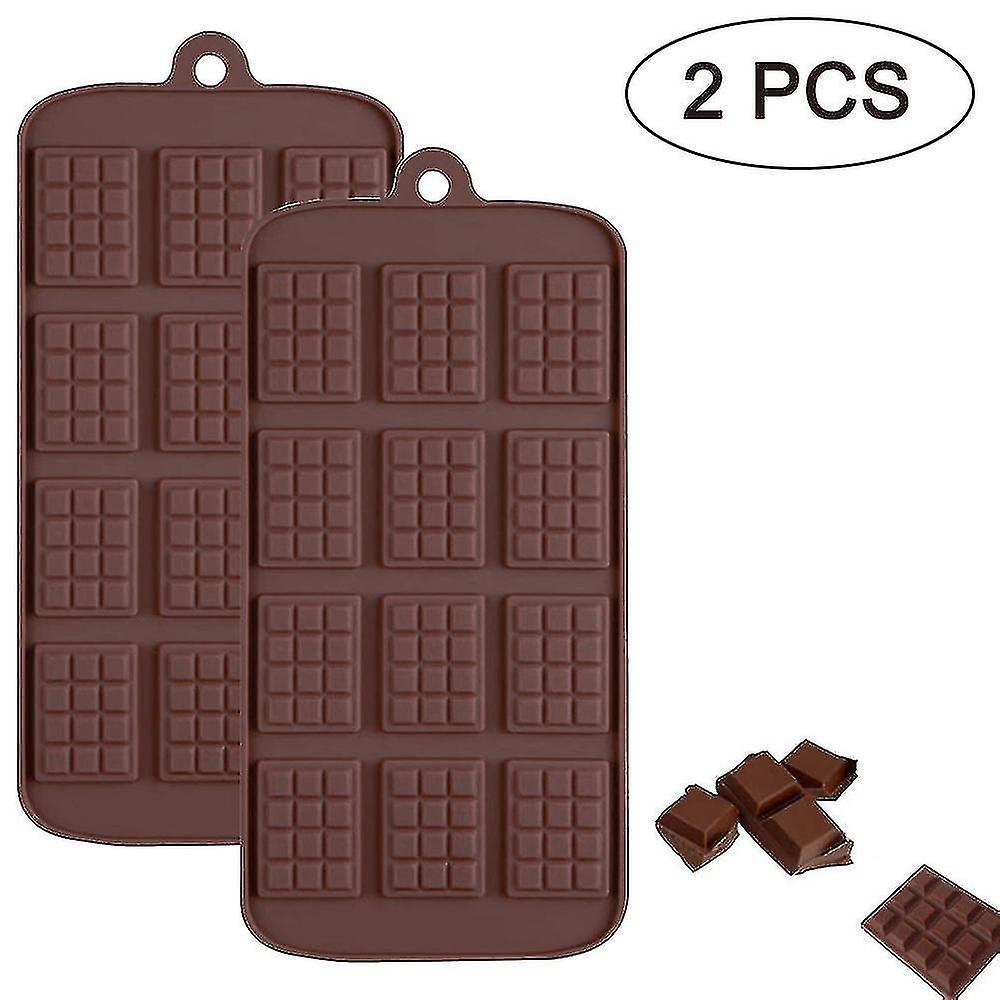 Silicone Chocolate Candy Molds Waffle 12 Grids Bpa Free， Reusable