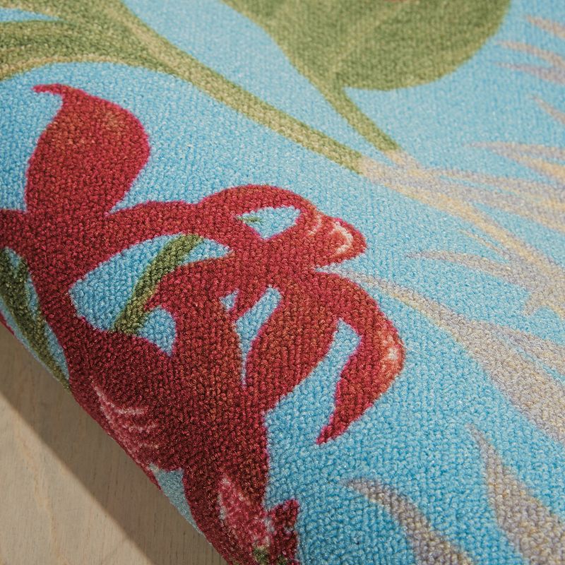 Waverly Sun N' Shade Wailea Coast Floral Indoor Outdoor Rug