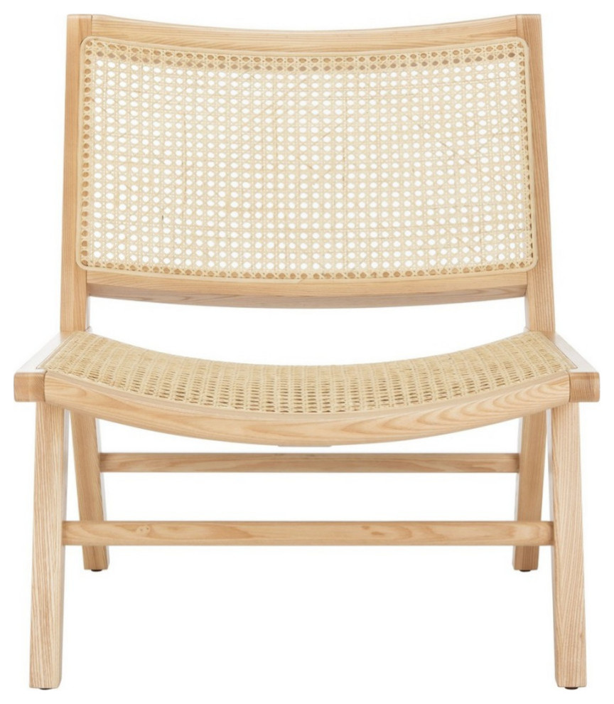 Talbot Rattan Accent Chair Natural   Tropical   Armchairs And Accent Chairs   by AED Luxury Home Decor  Houzz