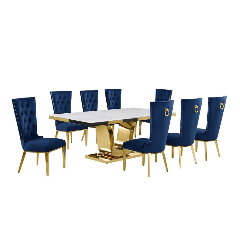 Best Quality Furniture D321 SC334 7 Dining Set with 78\