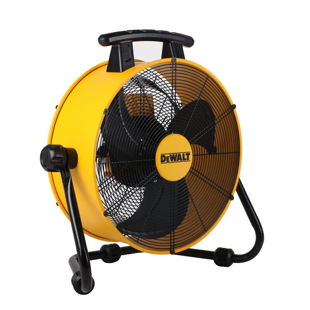 DW 18 in Drum Fan Yellow 3 Speed Heavy Duty with 6 ft Power Cord DXF1840 from DW