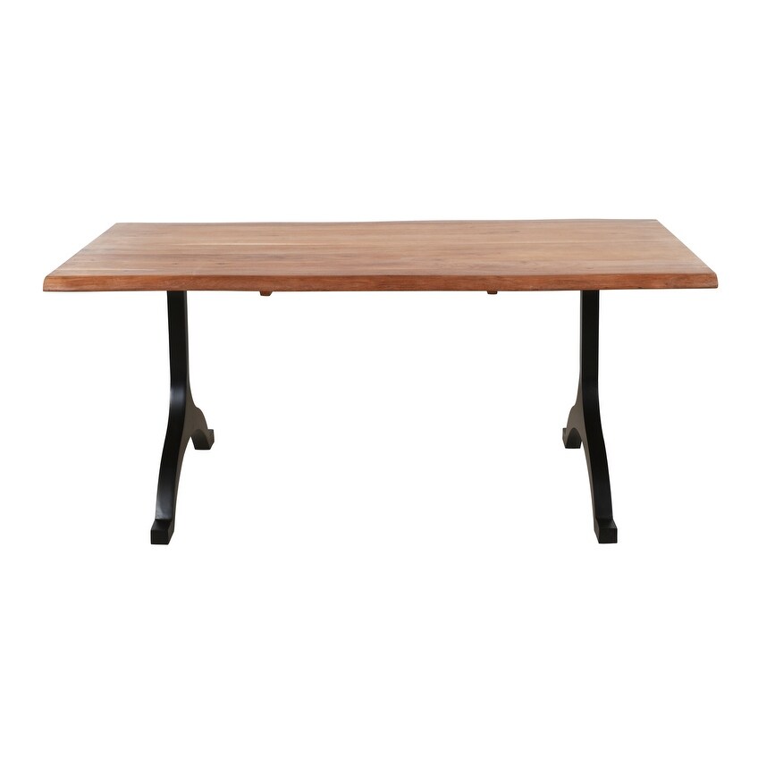 Timbergirl Phoebe Live edge Acacia Wood Dining Table 84\