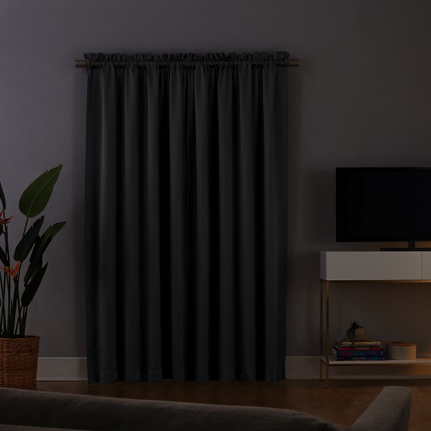 Oslo Theater Grade Extreme Blackout Rod Pocket Curtain Panel Sun Zero