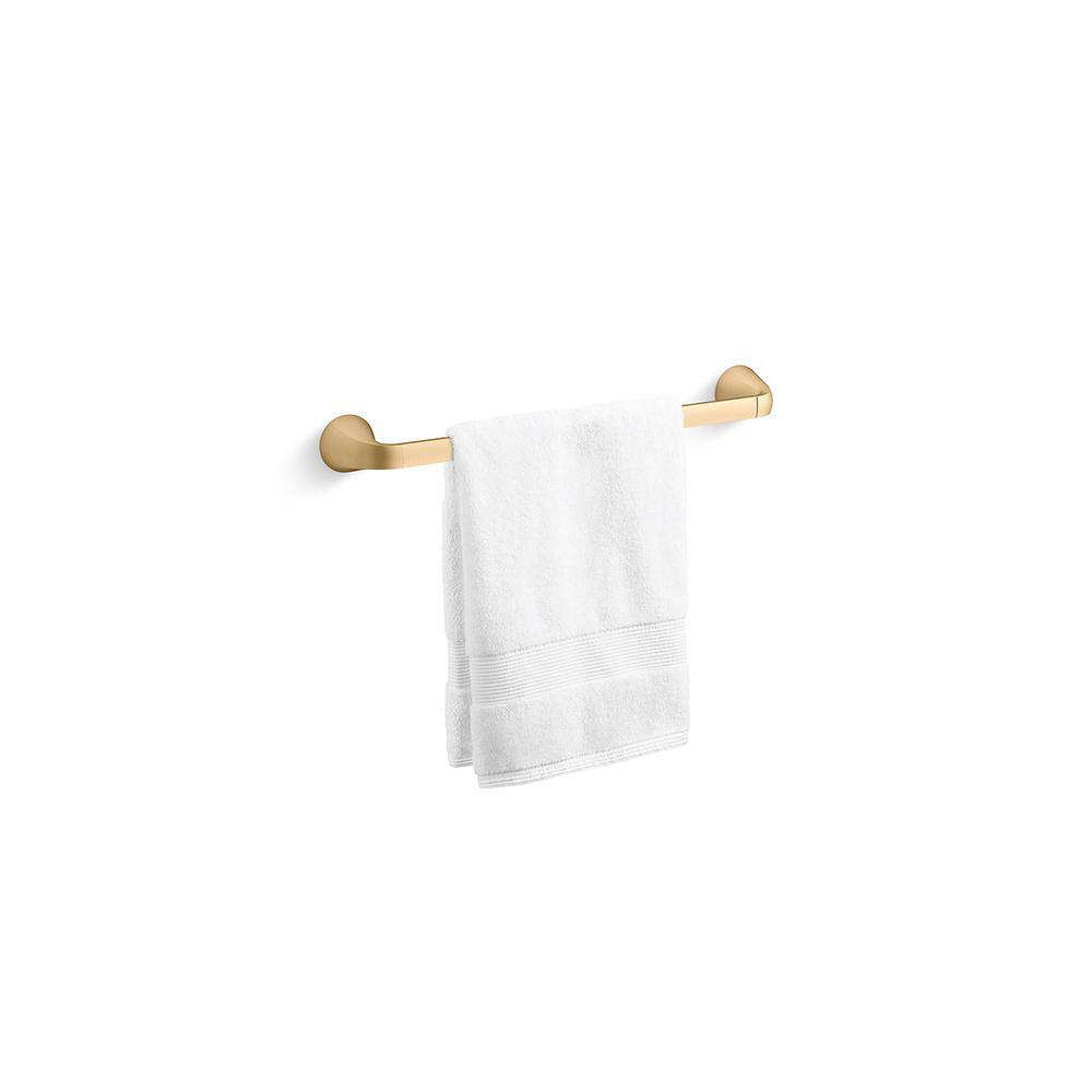 KOHLER Cursiva 18 in. Towel Bar in Vibrant Brushed Moderne Brass K-R26687-2MB