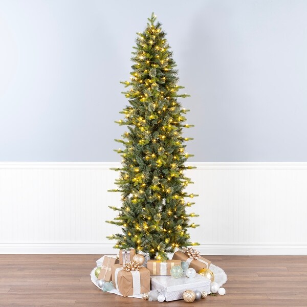 National Tree Company7.5 ft. PreLit Feel Real Prancer Pencil Fir Artificial Christmas Tree with 400 Clear Lights