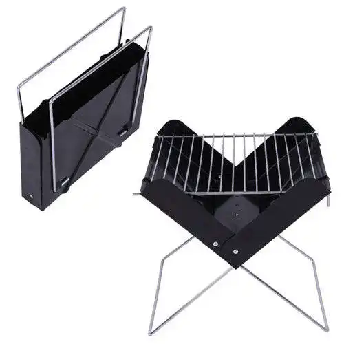 Camping barbeque stove portable folding outdoor charcoal bbq grill