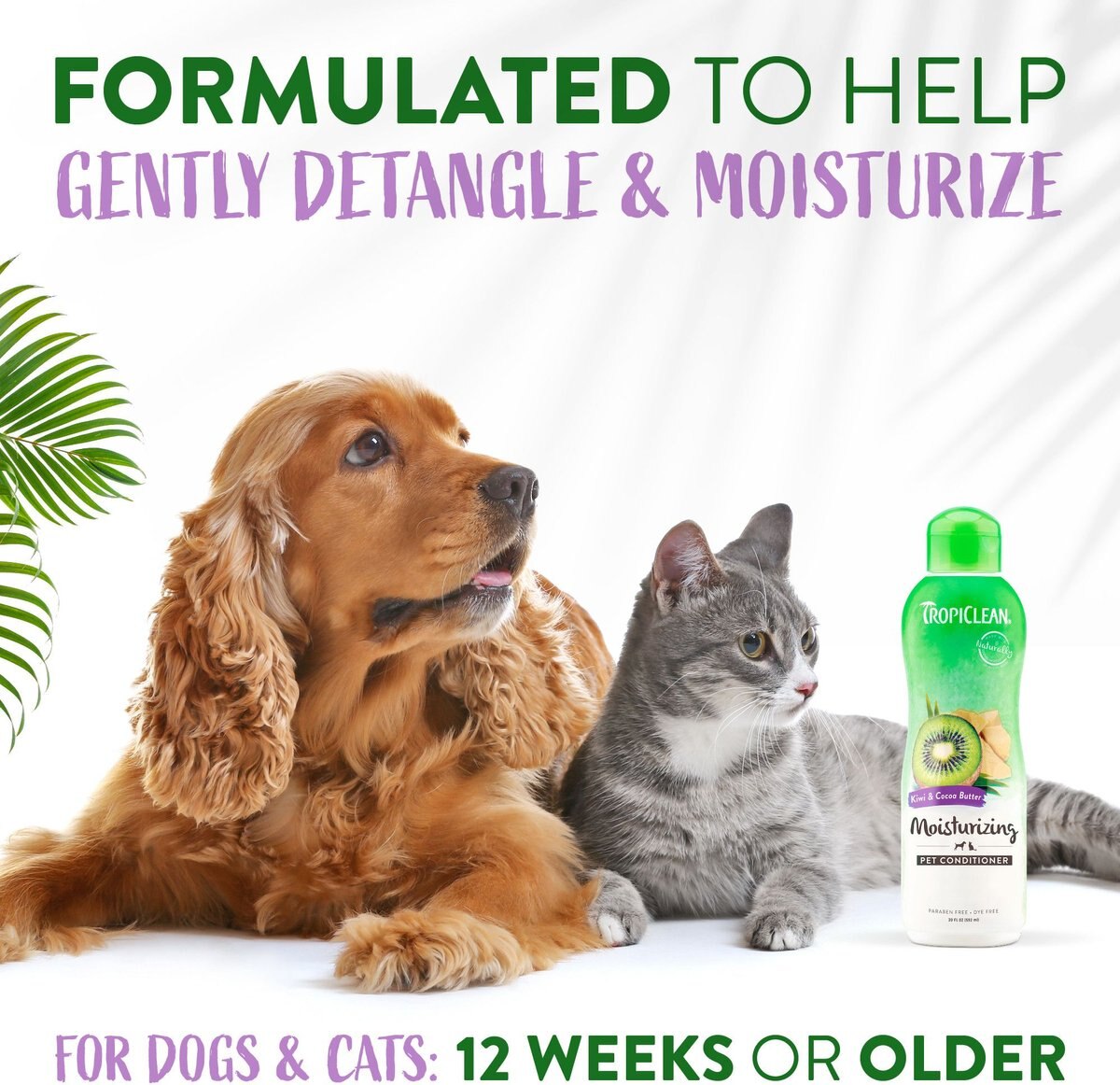 TropiClean Kiwi and Cocoa Butter Dog and Cat Conditioner