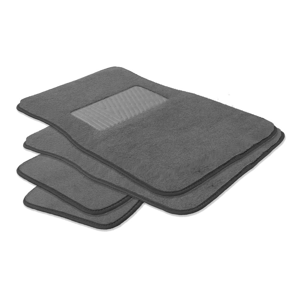 FH Group Non-Slip 4-Piece Carpet Gray Car Floor Mats Universal Fit with Air Freshener