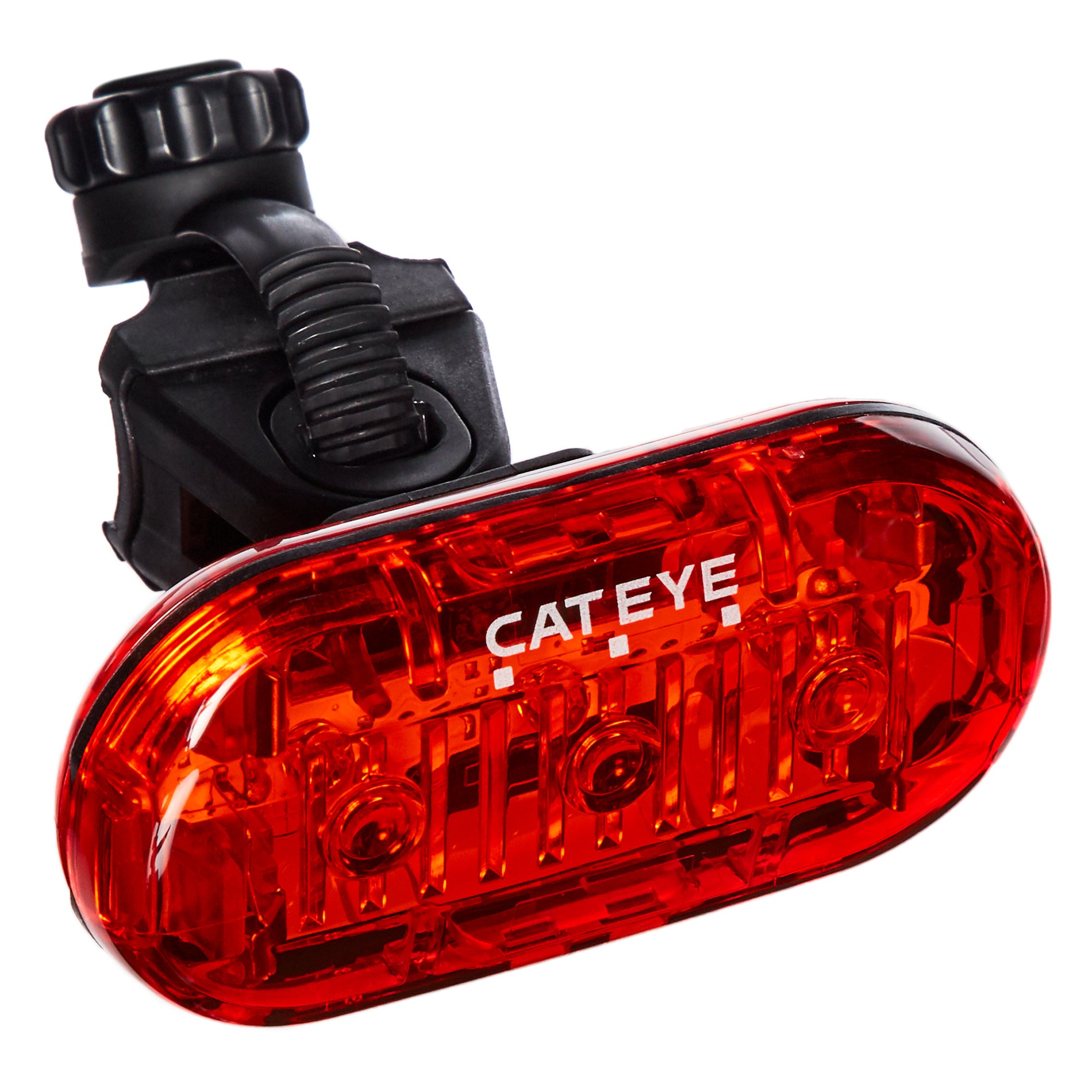 CAT EYE - Omni 3 LED Safety Bike Lights with Mounts， Rear and Front Set