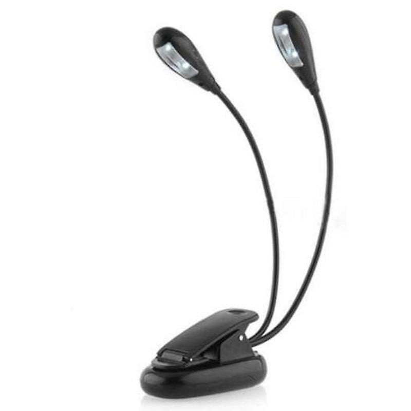 Usb Aaa Clip Led Gooseneck Lamp Reading Light Black