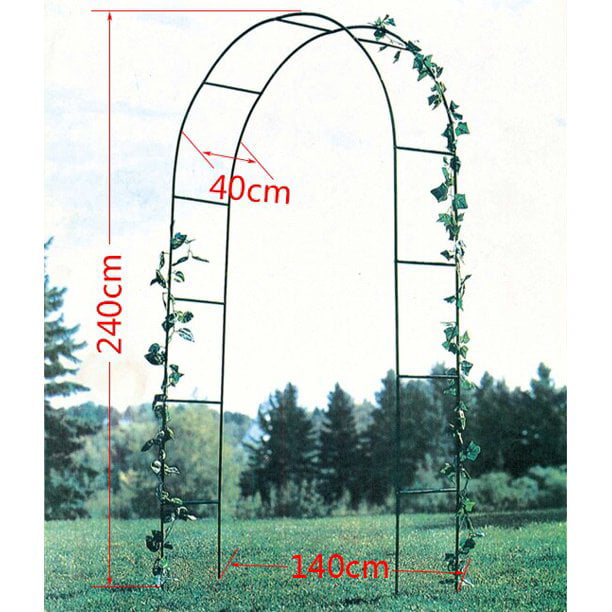 ZS 7.9 Ft Wedding Arch Garden Arch For Outdoor Party Prom Beach Garden Ceremony Floral Decoration Green Metal