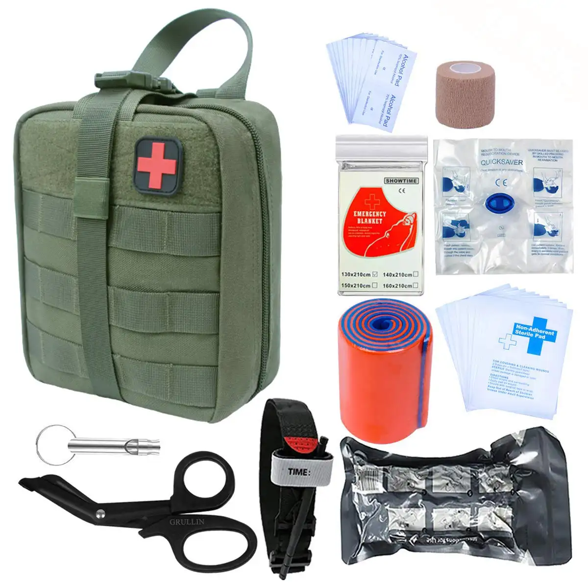 Tactical rip away survival first aid kit outdoor travel equipment camping hiking bag