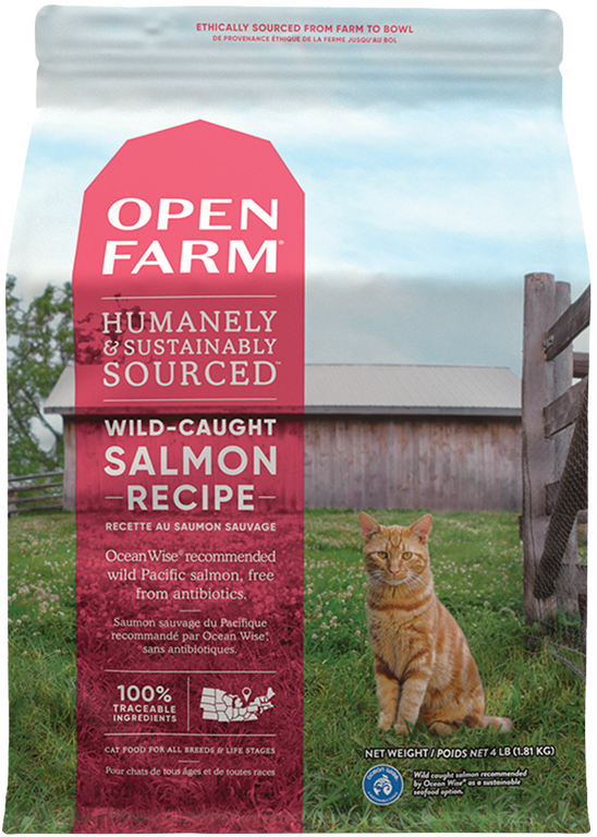 Open Farm Grain Free Wild Caught Salmon Recipe Dry Cat Food