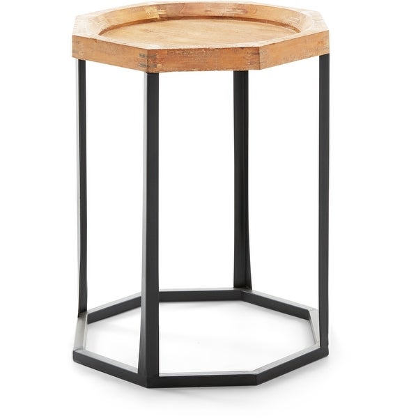 Finch Grayson Side Table， Light Beige