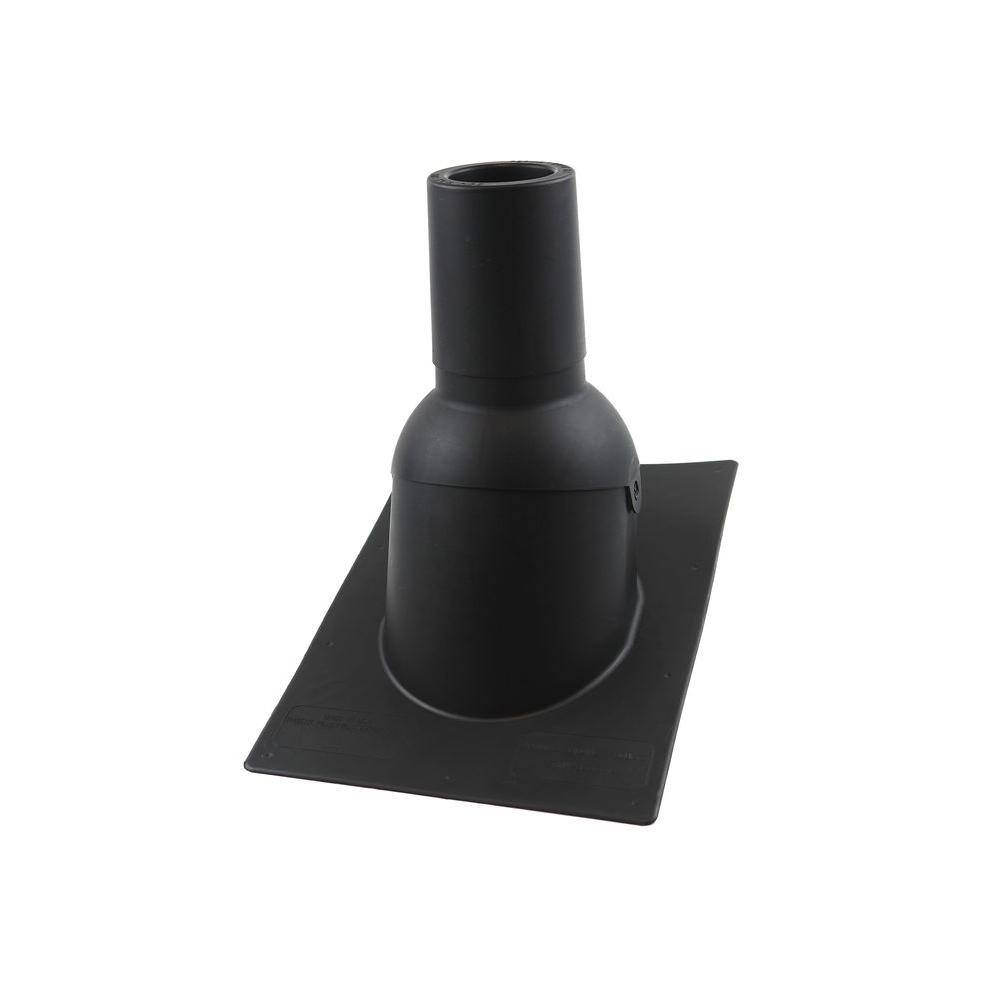 Perma-Boot Pipe Boot for 3 in. I.D. Vent Pipe Black Color New ConstructionReroof PB 312-3BK