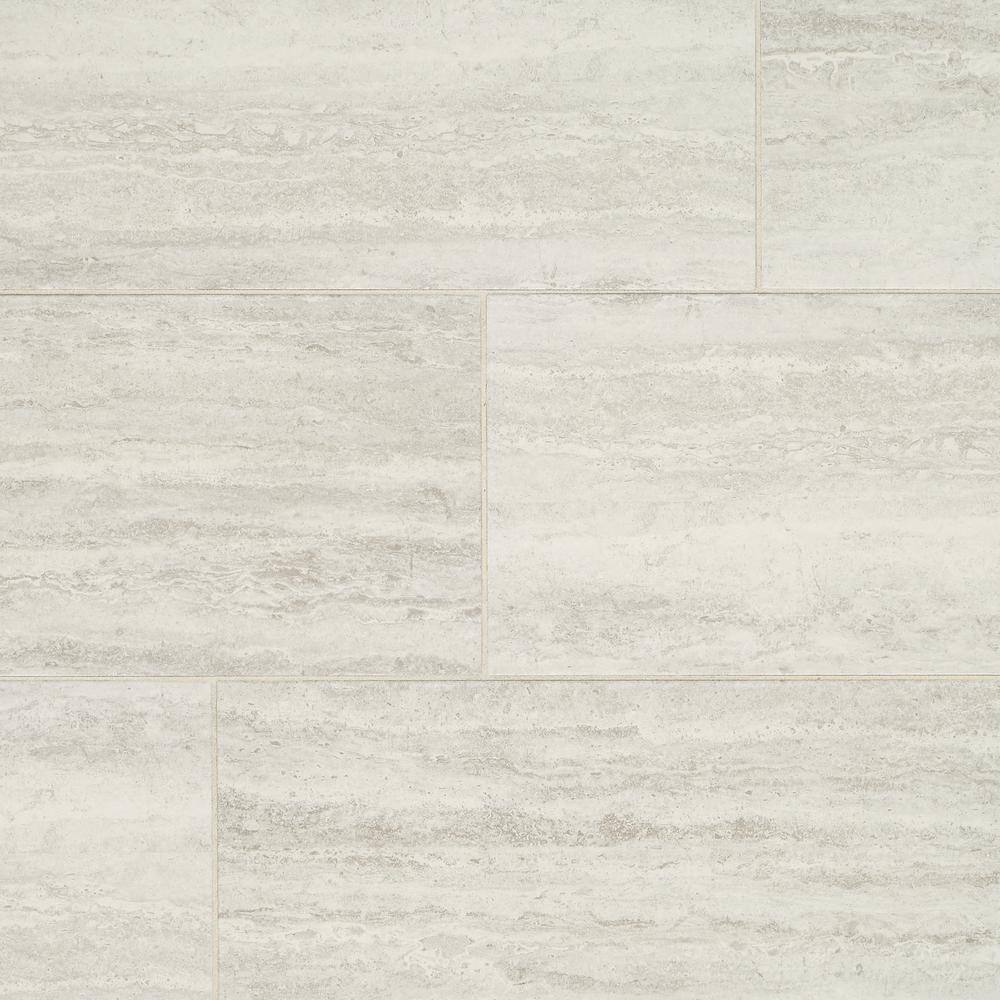 Marazzi Stonehollow Mist 12 in. x 24 in. Glazed Porcelain Floor and Wall Tile (15.6 sq. ft.  case) SH201224HD1P6