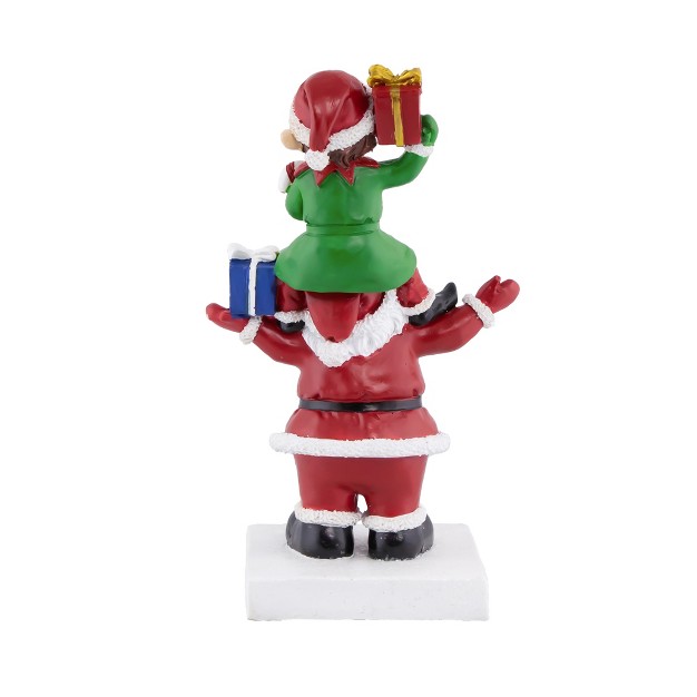 Santa And Elf Christmas Stocking Holder