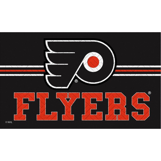 Embossed Mat Cross Hatch Philadelphia Flyers