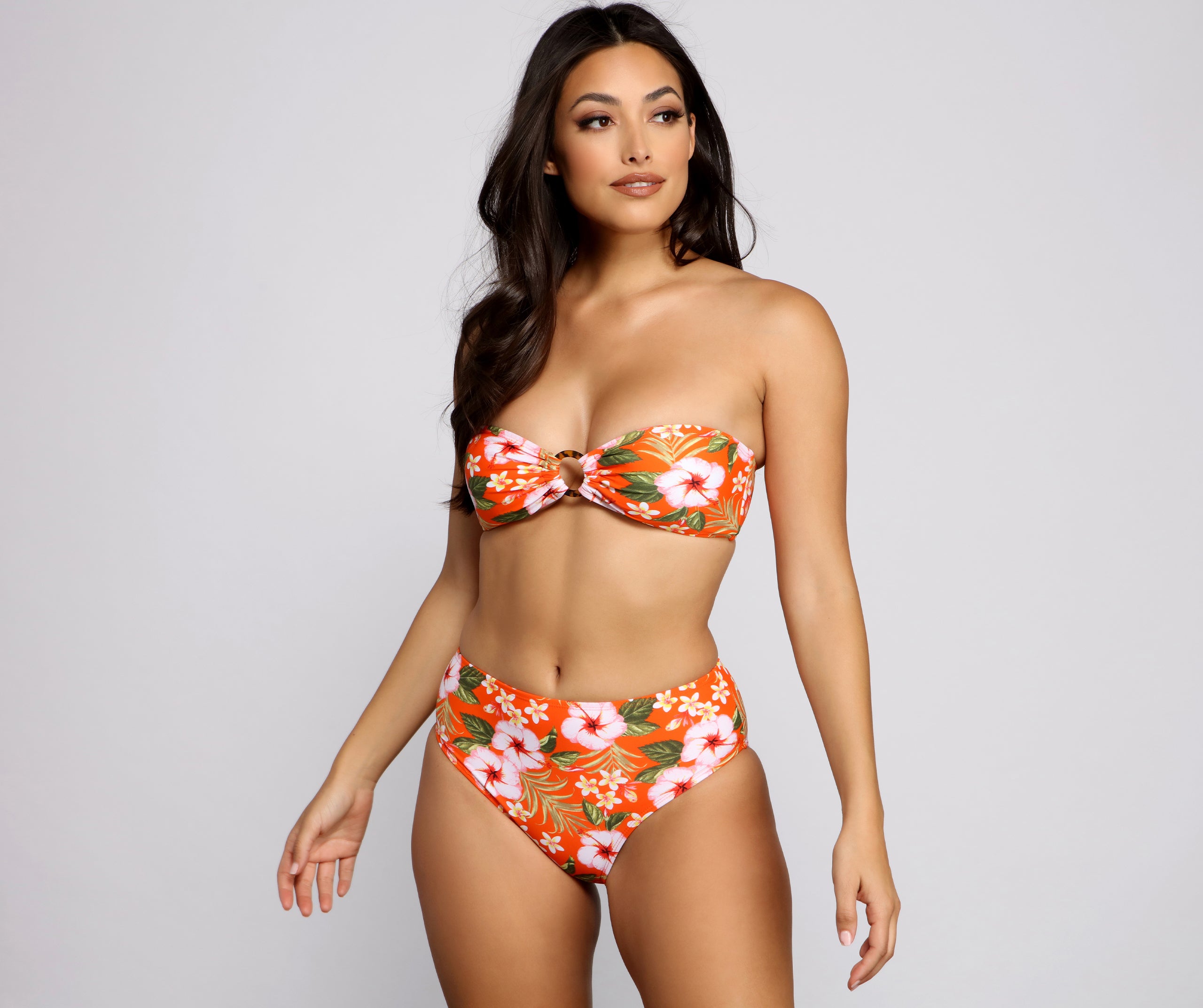 Sunkissed Tropical Bandeau Bikini Top