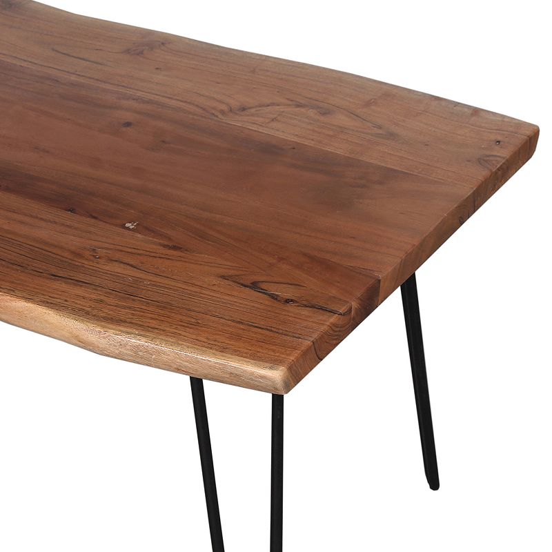 Alaterre Furniture Hairpin Live Edge Large Coffee Table