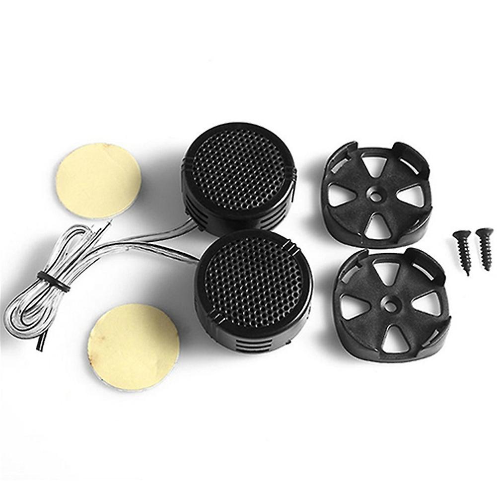 2pcs 500w High Frequency Car Stereo Speakers 4 Ohm Speaker High Power Dome Speaker Tweeter Black