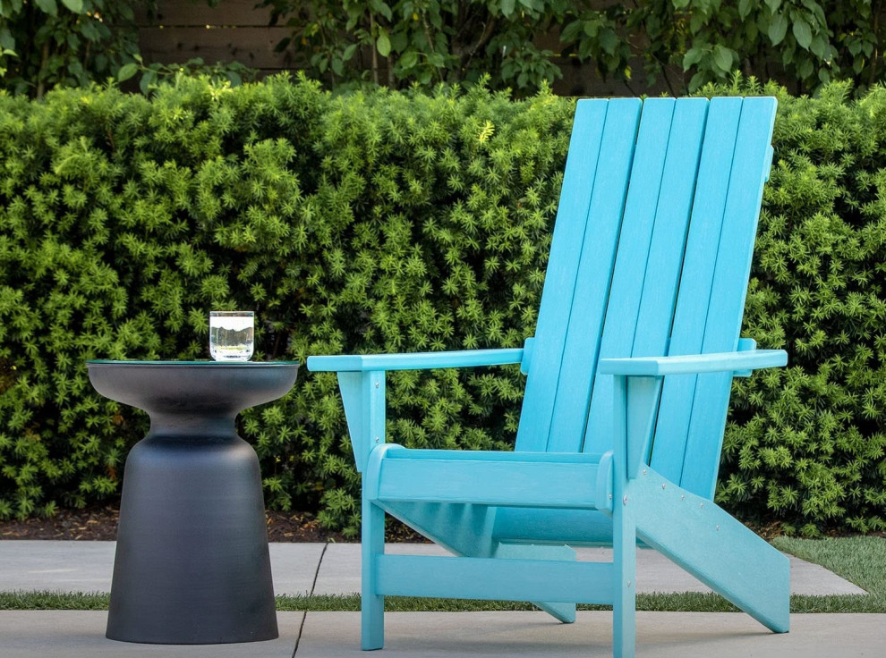 Unique Adirondack Chair  HDPE Construction and Straight Slatted Back   Contemporary   Adirondack Chairs   by Decor Love  Houzz