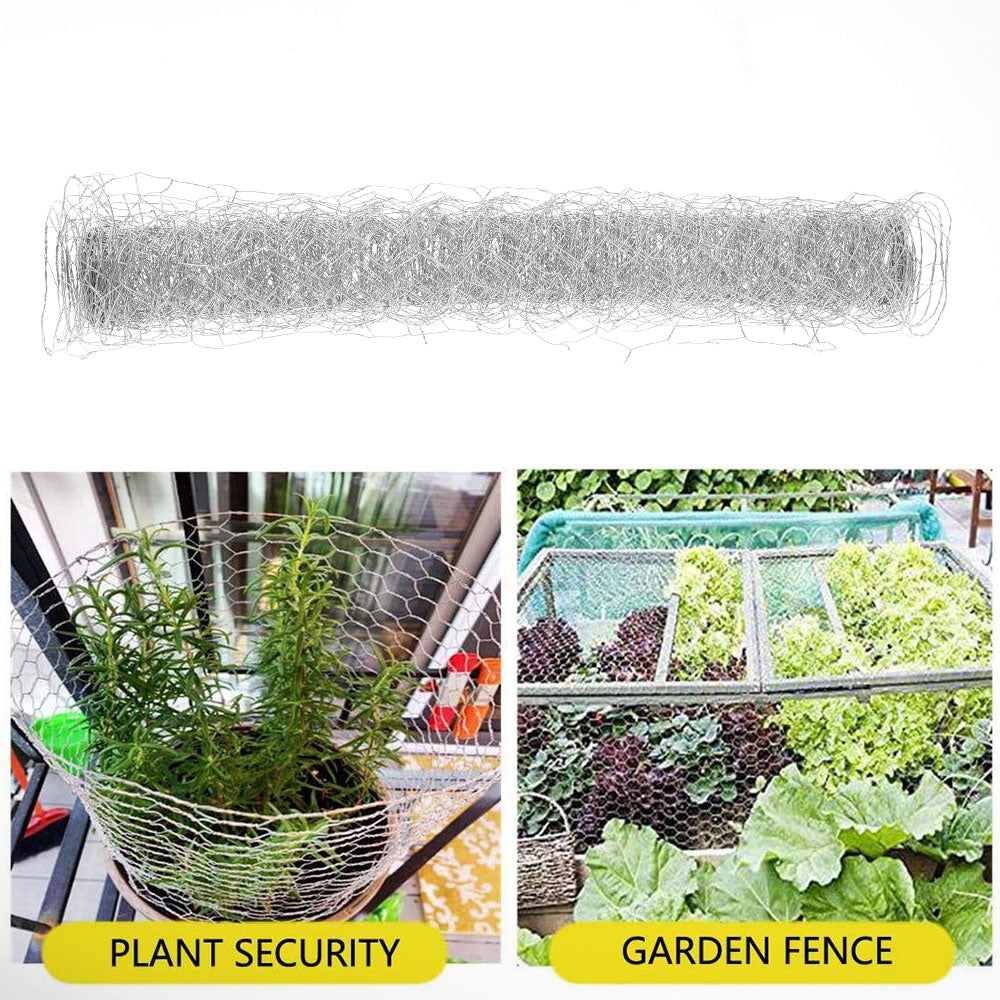 HOTBEST Chicken Wire Mesh Roll,Hexagonal Chicken Wire Fence Netting,Floral Chicken Wire, Home and Garden Use