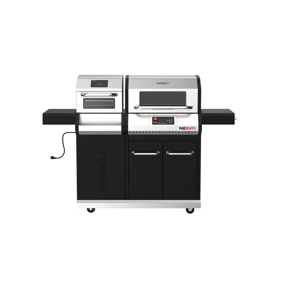 Nexgrill Neevo 720 Plus Propane Gas Digital Smart Grill in Black with Air Fryer Oven 720-1055