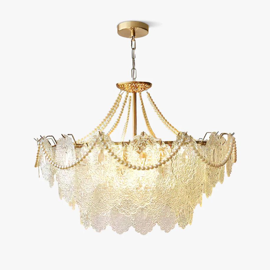 Pearls Glass Chandelier