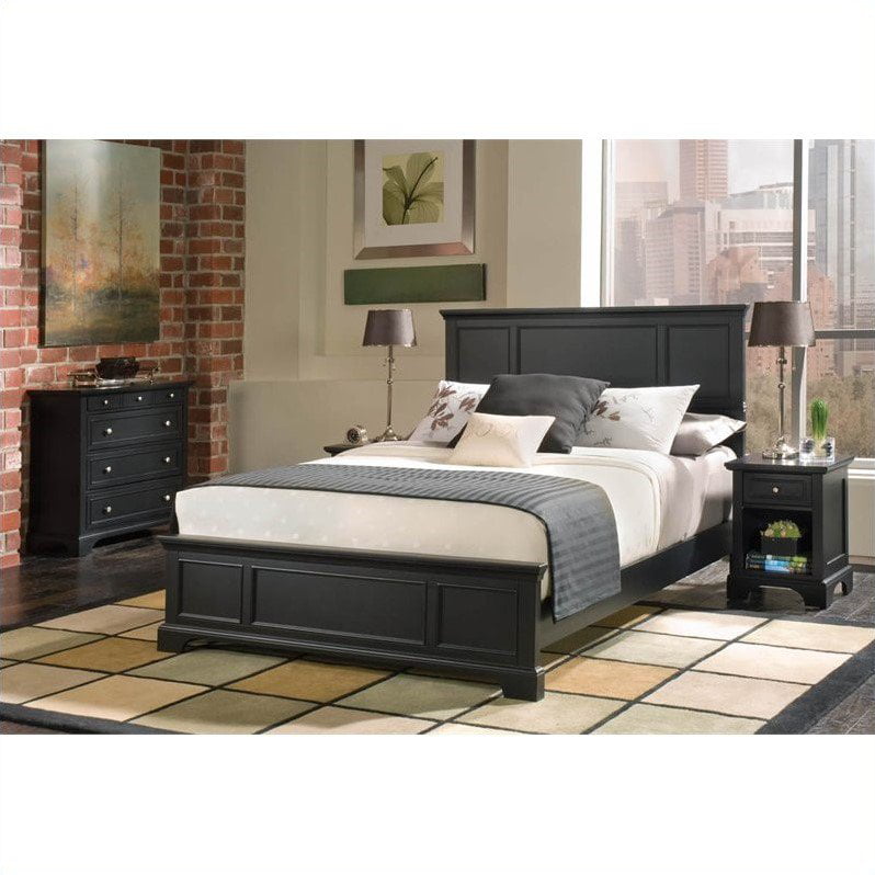 Homestyles Bedford Black Queen Bed