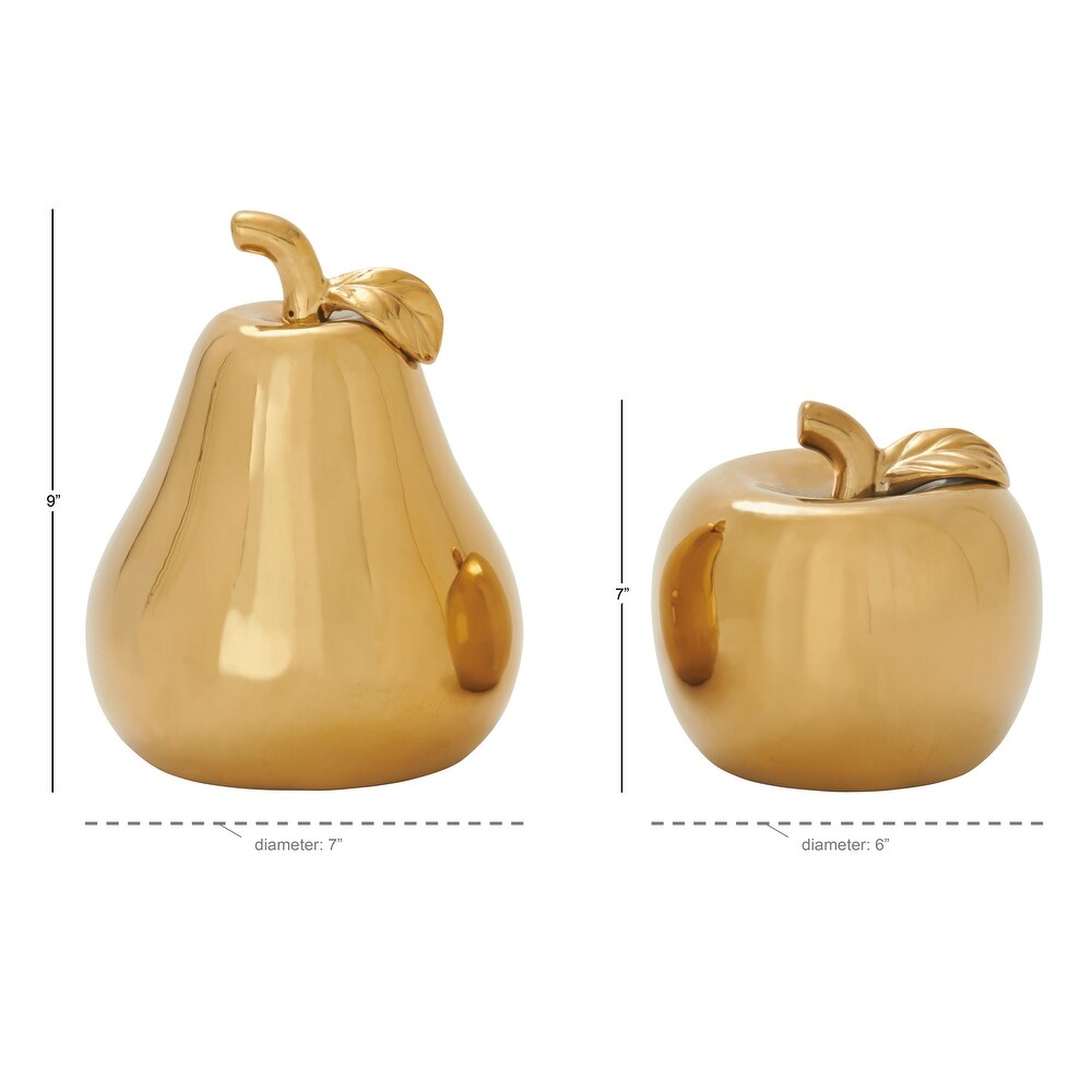 Dolomite Glam Sculpture Fruit (Set of 2)   S/2 7\