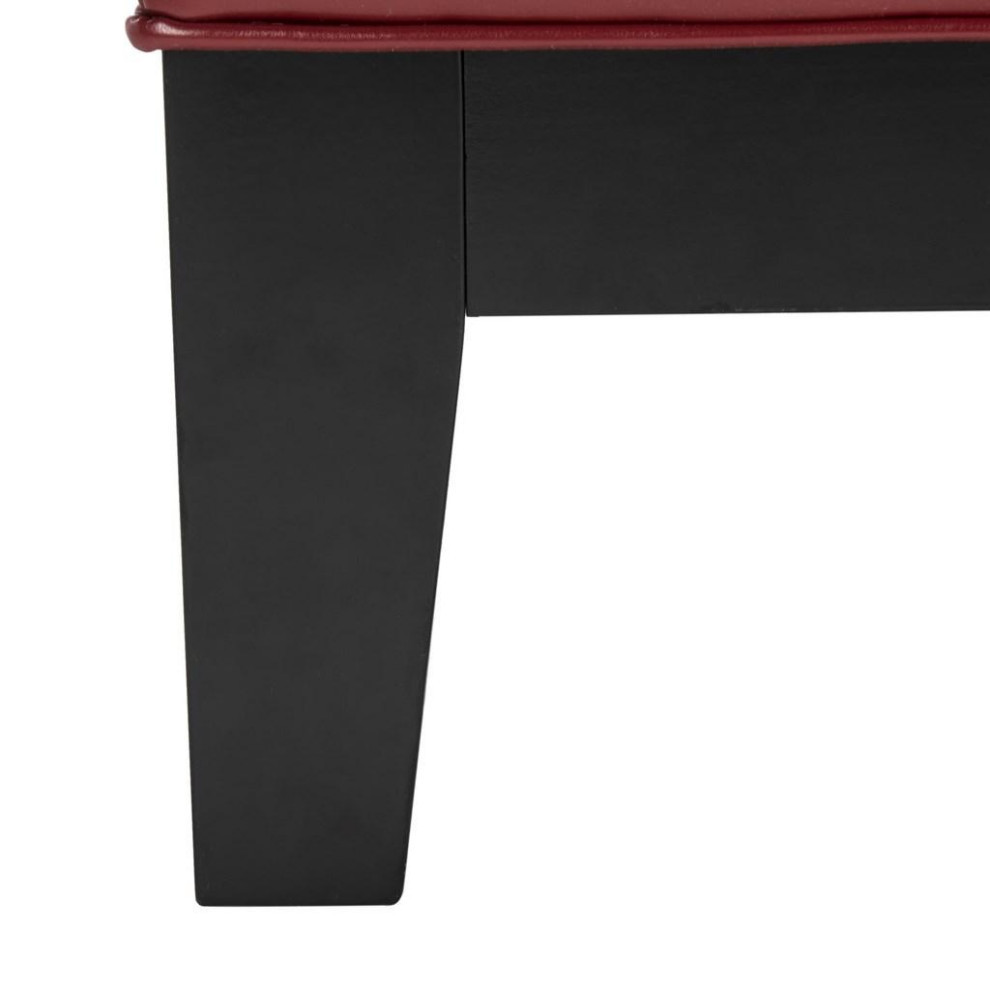 Dana Cocktail Ottoman Black/Red   Contemporary   Footstools And Ottomans   by V.S.D Furniture  Houzz