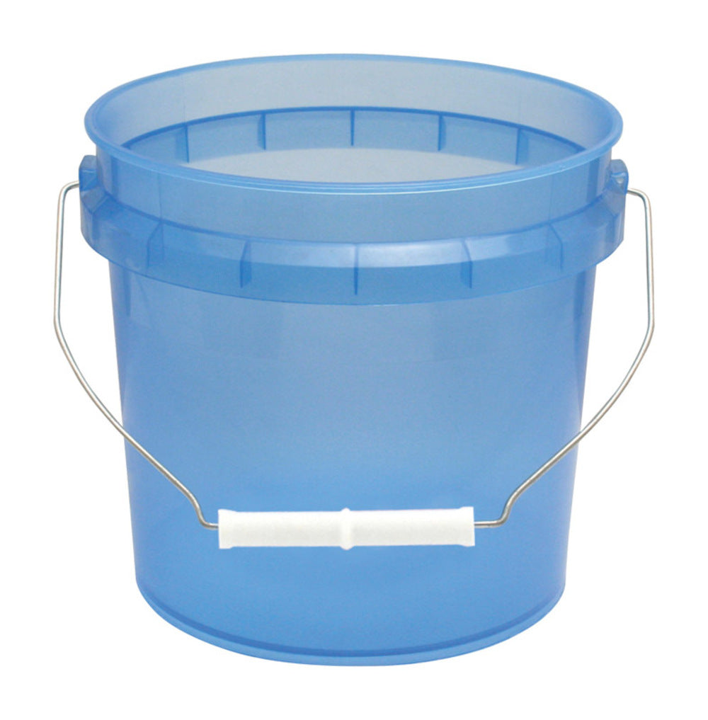 PLASTIC PAIL 1G TRNS BLU