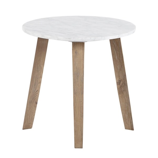 Carson Carrington Antsla White End Table