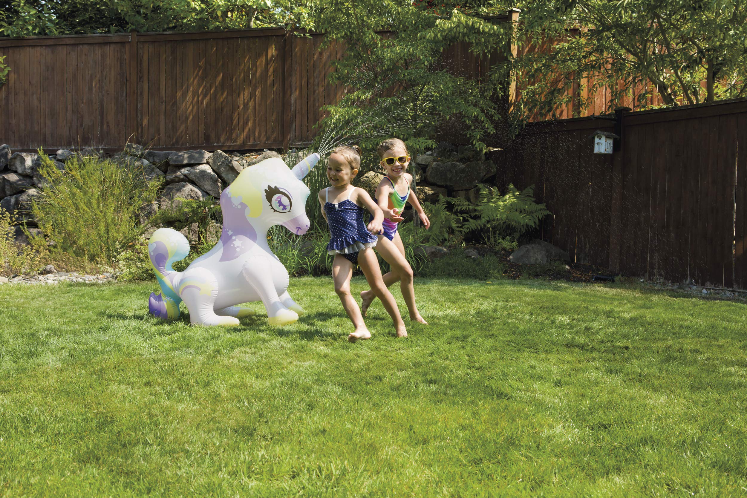 Toysmith Sprinkler Buddies Mist-Ical Unicorn Inflatable Outdoor Sprinkler